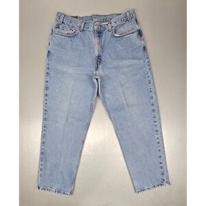 Vintage Levis 550 Jeans Men 38x30 Blue‎ Relaxed Fit 90s Light Wash Casual